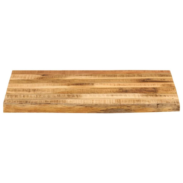 Tablero de mesa borde natural madera maciza mango 40x40x3.8 cm M 3