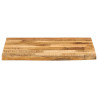 Tablero de mesa borde natural madera maciza mango 40x40x3.8 cm 3