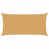 Para-sol estilo vela retangular 160 g/m² 2x3.5 m PEAD areia 2