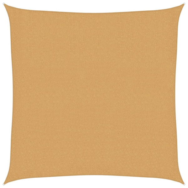 Para-sol estilo vela quadrado 160 g/m² 2.5x2.5 m PEAD areia M 2