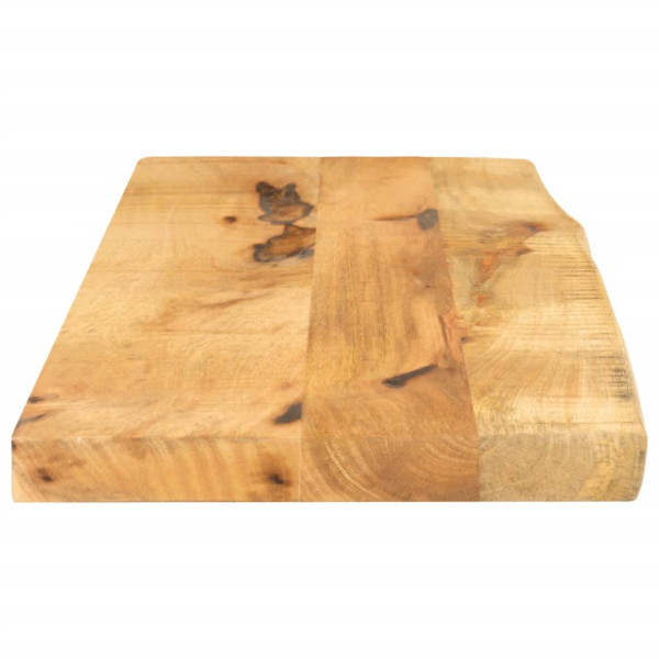 Tablero de mesa borde natural madera maciza mango 80x20x2.5 cm M 4