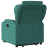 Sillón masaje eléctrico reclinable elevable tela verde oscuro 5