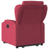 Sillón eléctrico reclinable elevable de tela rojo tinto 5