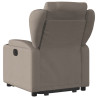Sillón eléctrico reclinable elevable de tela gris taupe 5