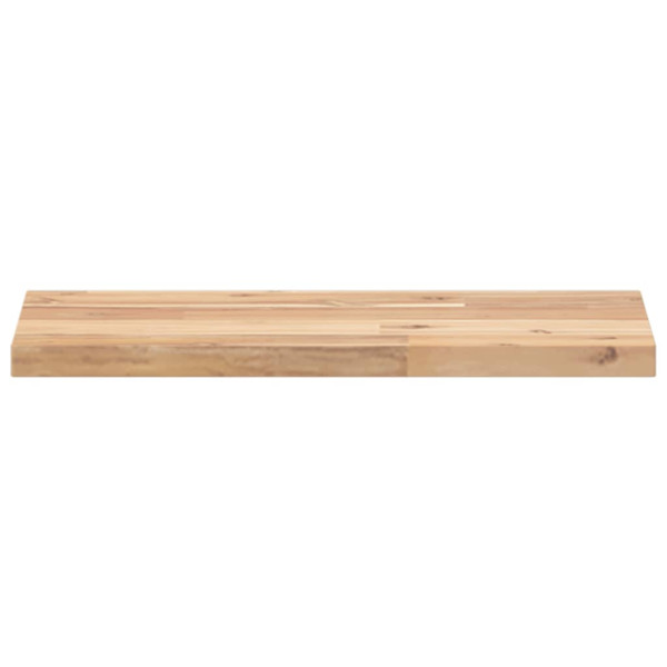 Estantes flotantes 2 uds madera acacia sin tratar 40x20x2 cm M 4