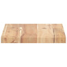 Estantes flotantes 2 uds madera acacia sin tratar 40x20x2 cm 5