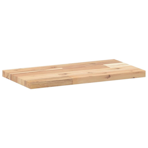 Estantes flotantes 3 uds madera acacia sin tratar 40x20x2 cm M 3