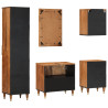 Conjunto de muebles de baño 5 piezas madera maciza de mango 4