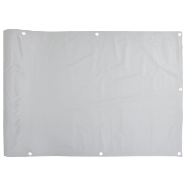 Tela de privacidade para varanda 400x90 cm PVC cinzento M 2