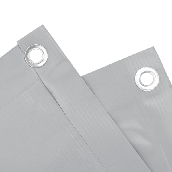 Tela de privacidade para varanda 700x120 cm PVC cinzento M 4