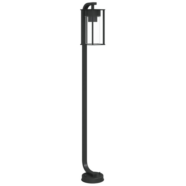 Lámpara de suelo de exterior acero inoxidable negro 100 cm M 2
