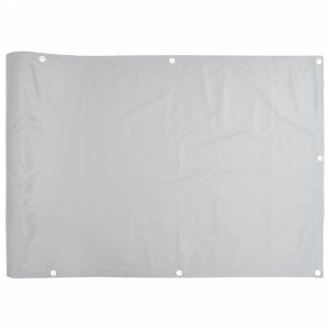 Tela de privacidade para varanda 300x75 cm PVC cinzento H