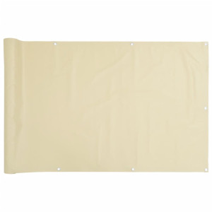 Tela de privacidade para varanda 300x90 cm PVC creme H