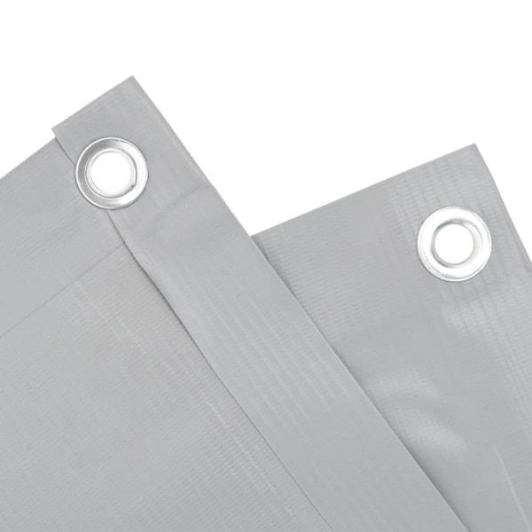 Tela de privacidade para varanda 600x75 cm PVC cinzento M 4