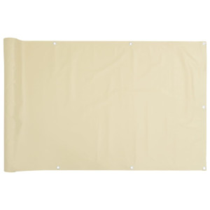Tela de privacidade para varanda 400x90 cm PVC creme H