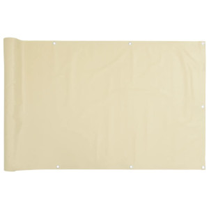 Tela de privacidade para varanda 500x120 cm PVC creme H
