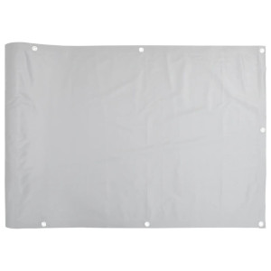 Tela de privacidade para varanda 400x120 cm PVC cinzento H