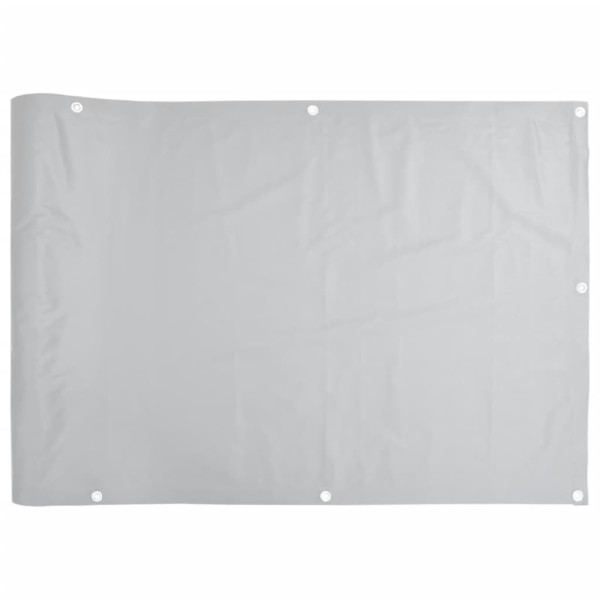 Tela de privacidade para varanda 800x120 cm PVC cinzento M 2