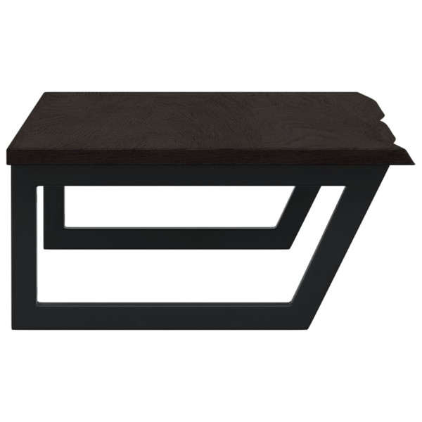 Estante de lavabo de pared de acero y madera maciza de roble M 5