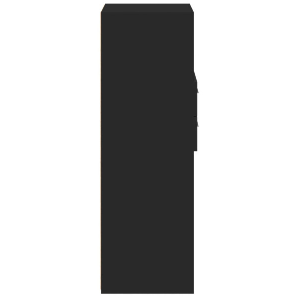 Armário alto 50x42.5x124 cm derivados de madeira preto M 5