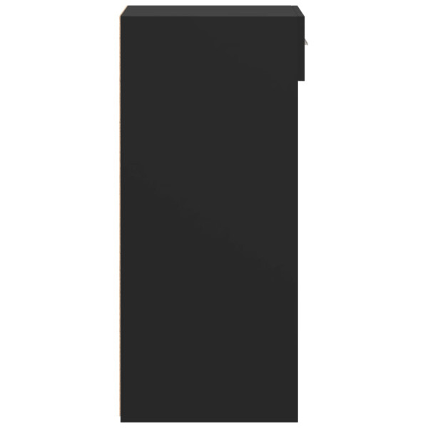 Aparador de madera de ingeniería negro 40x42.5x93 cm M 5