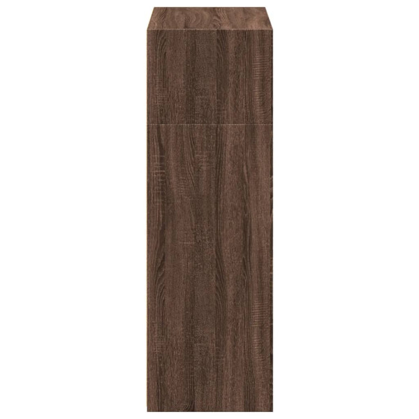 Aparador alto madera de ingeniería marrón roble 70x41x124 cm M 5
