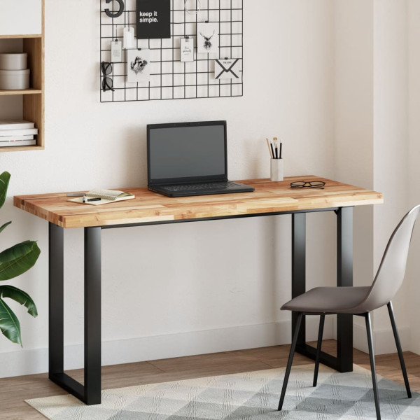 Tablero escritorio madera maciza acacia sin tratar 120x60x4 cm M 2