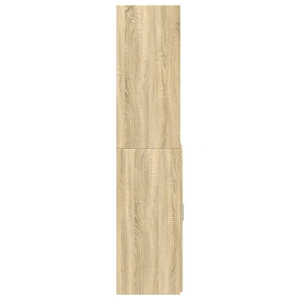 Aparador de madera de ingeniería roble Sonoma 80x42.5x185 cm M 5