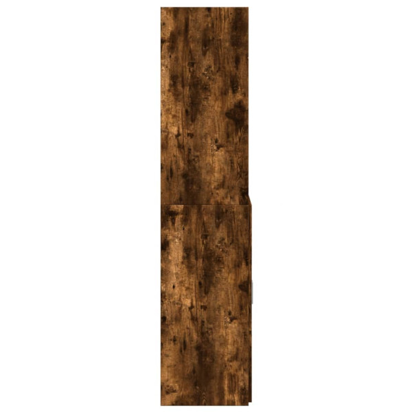 Aparador de madera de ingeniería roble ahumado 80x42.5x185 cm M 5
