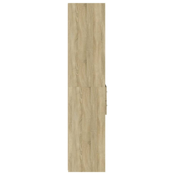 Aparador de madera de ingeniería roble Sonoma 45x42.5x185 cm M 5