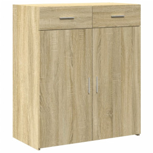 Aparador de madera contrachapada roble Sonoma 80x42.5x93 cm H