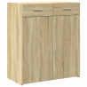 Aparador de madera contrachapada roble Sonoma 80x42.5x93 cm 2