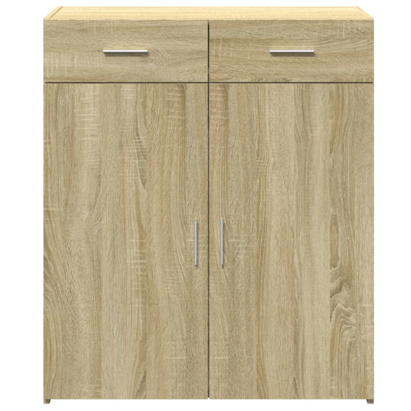 Aparador de madera contrachapada roble Sonoma 80x42.5x93 cm M 4