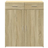 Aparador de madera contrachapada roble Sonoma 80x42.5x93 cm 4