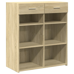 Aparador de madera de ingeniería roble Sonoma 80x42.5x93 cm H