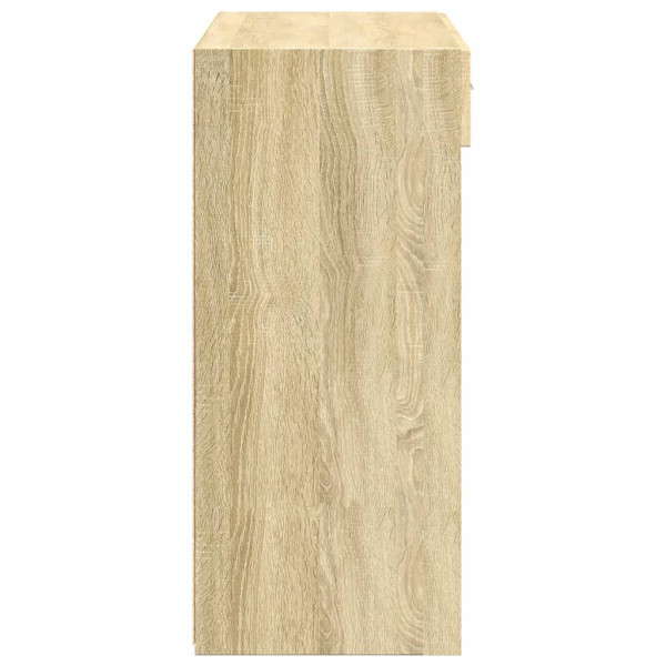 Aparador de madera de ingeniería roble Sonoma 80x42.5x93 cm M 5