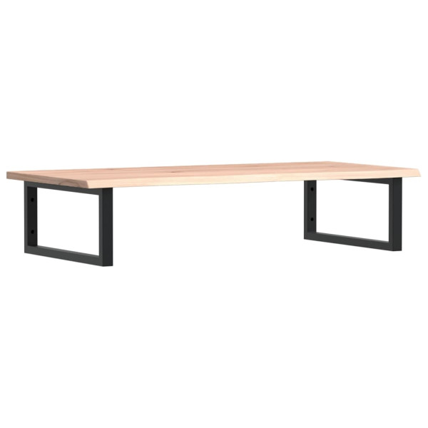 Estante de lavabo de pared de acero y madera maciza de roble M 2