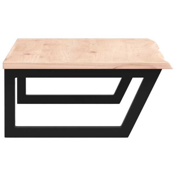 Estante de lavabo de pared de acero y madera maciza de roble M 5