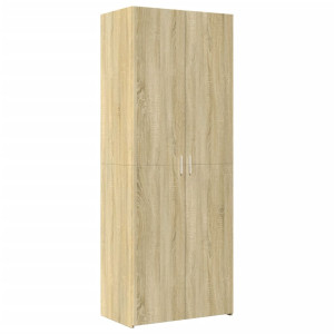 Aparador alto madera de ingeniería roble Sonoma 70x42.5x185 cm H