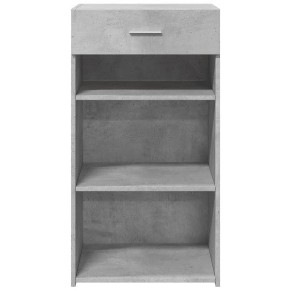 Aparador de madera de ingeniería gris hormigón 50x42.5x93 cm M 4