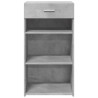 Aparador de madera de ingeniería gris hormigón 50x42.5x93 cm 4