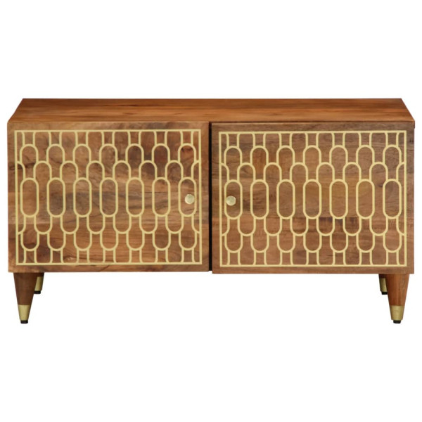 Mesa de centro 80x50x40 cm madeira de mangueira maciça M 2