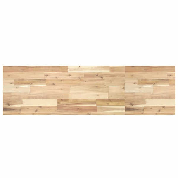 Encimera tocador de baño madera acacia sin tratar 120x40x4 cm D
