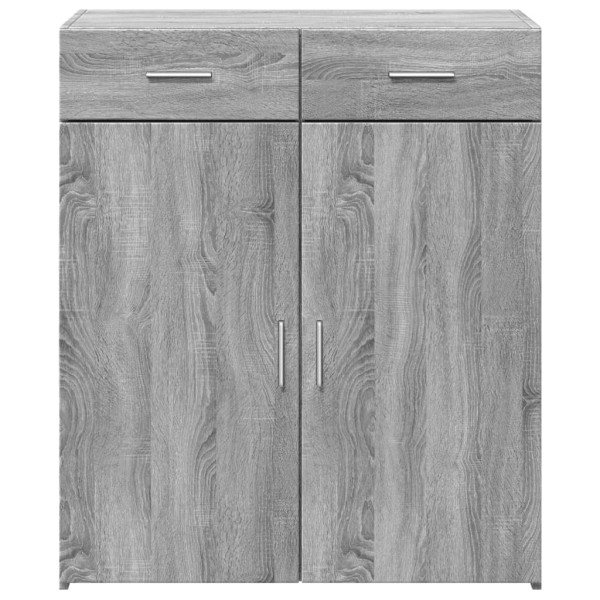 Aparador madera de ingeniería gris Sonoma 80x42.5x93 cm M 4