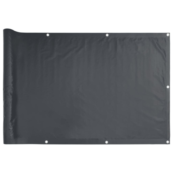 Tela de privacidade para varanda 400x75 cm PVC antracite M 2