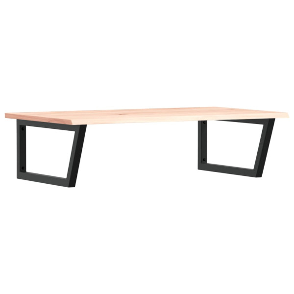 Estante de lavabo de pared de acero y madera maciza de roble M 2