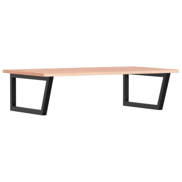 Estante de lavabo de pared de acero y madera maciza de roble M 2