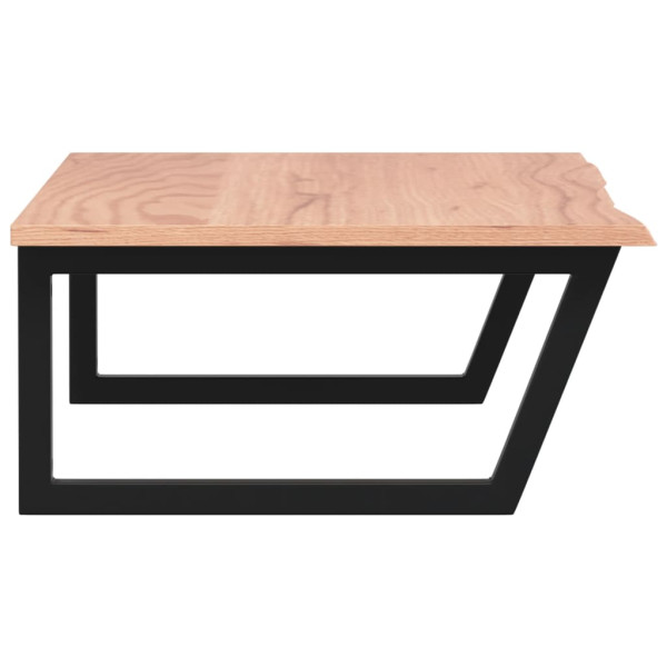 Estante de lavabo de pared de acero y madera maciza de roble M 5