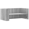 Estante de pared madera ingeniería gris Sonoma 70.5x35x30.5 cm 2