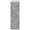 Aparador alto madera de ingeniería gris hormigón 70x41x124 cm 5